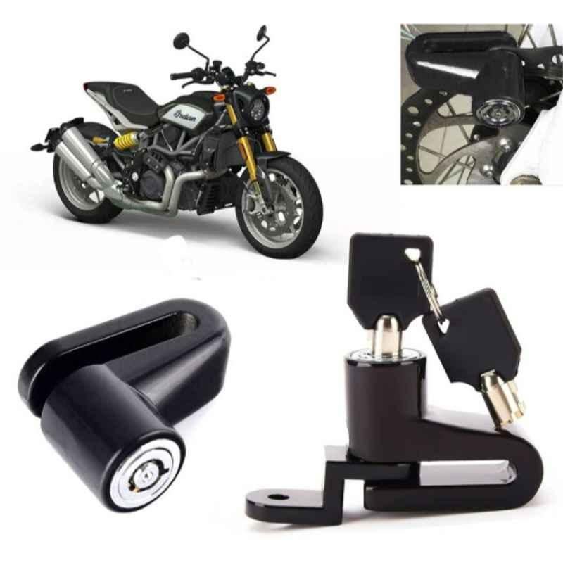 Auto Pearl Steel Black Heavy Duty Anti-Theft Disc Brake Lock for FTR 1200, Lock_384