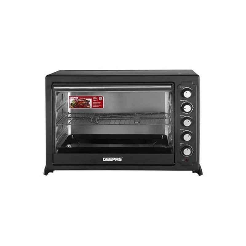 Geepas 75L 2800W Black Electric Oven with Rotisserie, GO4402N