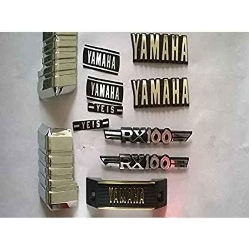 ISEE 360® Bike Stickers Compatible with Yamaha Bike R15 V3 Rx 100 Sides  Tank Sides Yamaha Logo Decals L X H 8.5 X 8.5 Cms (White,Red) : Amazon.in:  Car & Motorbike