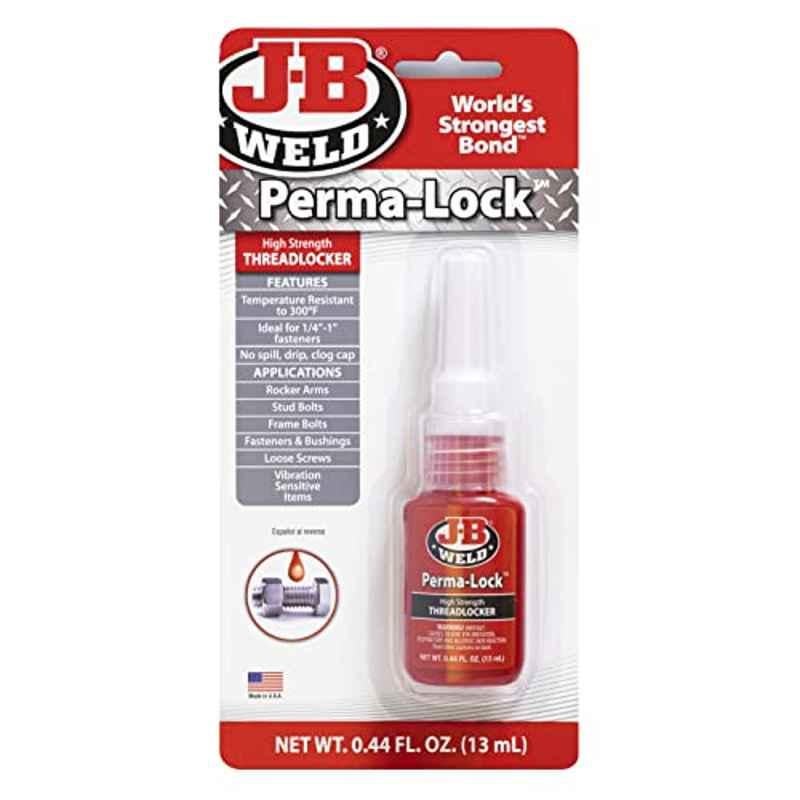 J-B Weld 13ml Red Perma-Lock High Strength Thread locker, 27113