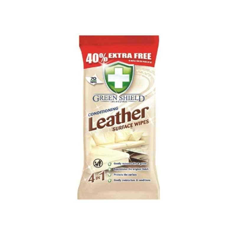 Green Shield 70 Sheets Leather Wipes