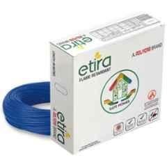 Polycab Etira 6 Sqmm Blue Single Core FR PVC Insulated Multistrand House Wire, Length: 90 m
