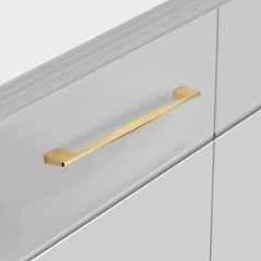 Plantex 224mm Zinc Gold PVD Finish Pull Cabinet Handle for Home & Office, APS-PH-104-GOLD-224MM-PK2 (Pack of 2)
