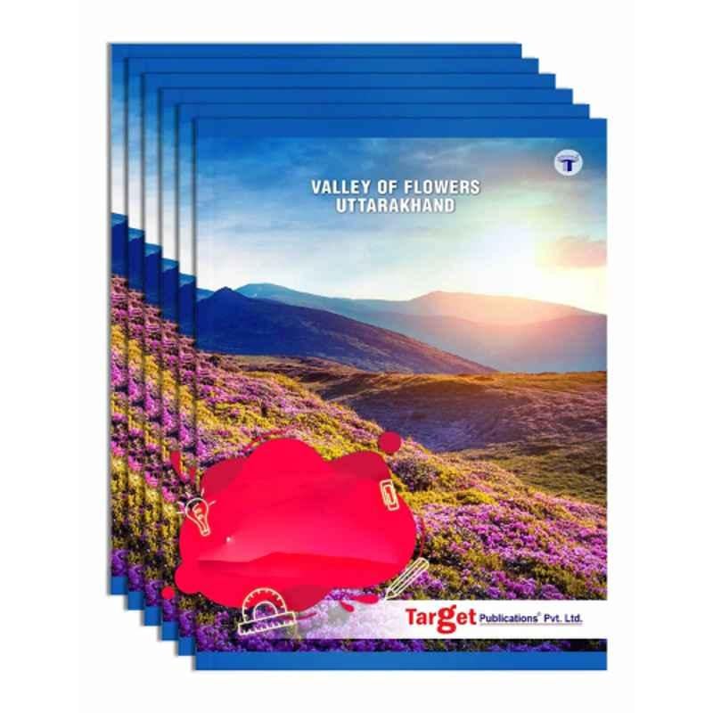 Target Publications 6 Pcs A4 164 Pages Valley of Flowers Long Notebook Set