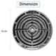 AllExtreme Shon Mega Sonic Bike & Car Horns Super Loud Sound Air Siren (12V, Black & Silver), (Pack of 2)