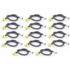 Senkiddpro 24 inch Stainless Steel Black Connection Pipe (Pack of 14)