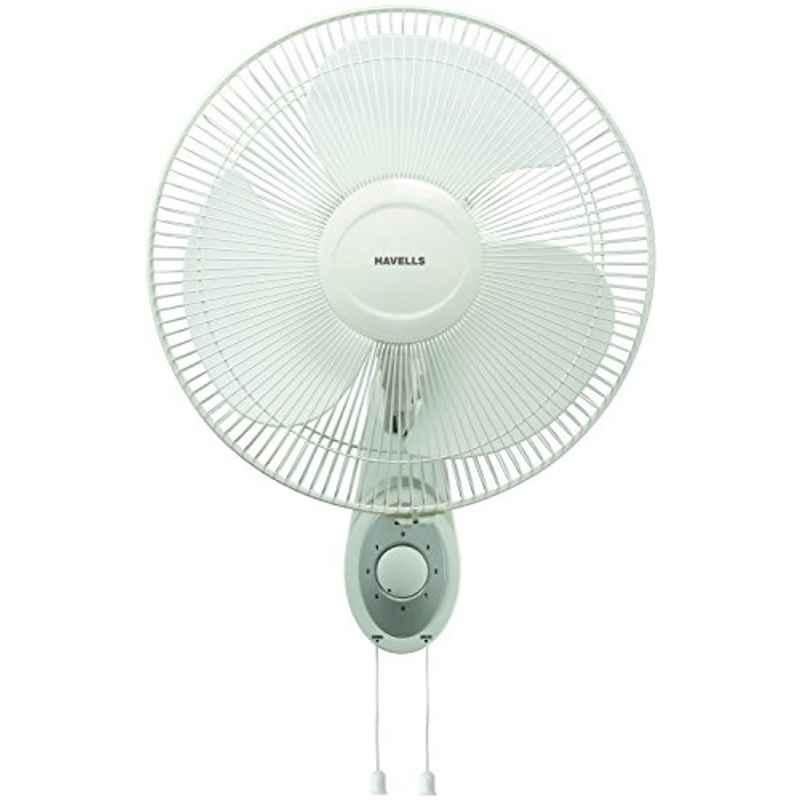 Havells Swing 45W 1330rpm Plastic Off White Wall Fan with Smooth Oscillation, 3-Speed Control & 2 Years Warranty, Sweep: 300 mm