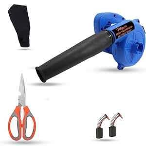 Hillgrove 800W Plastic Blue Electric Air Blower with Carbon Brushes & Scissior, HGCM1027