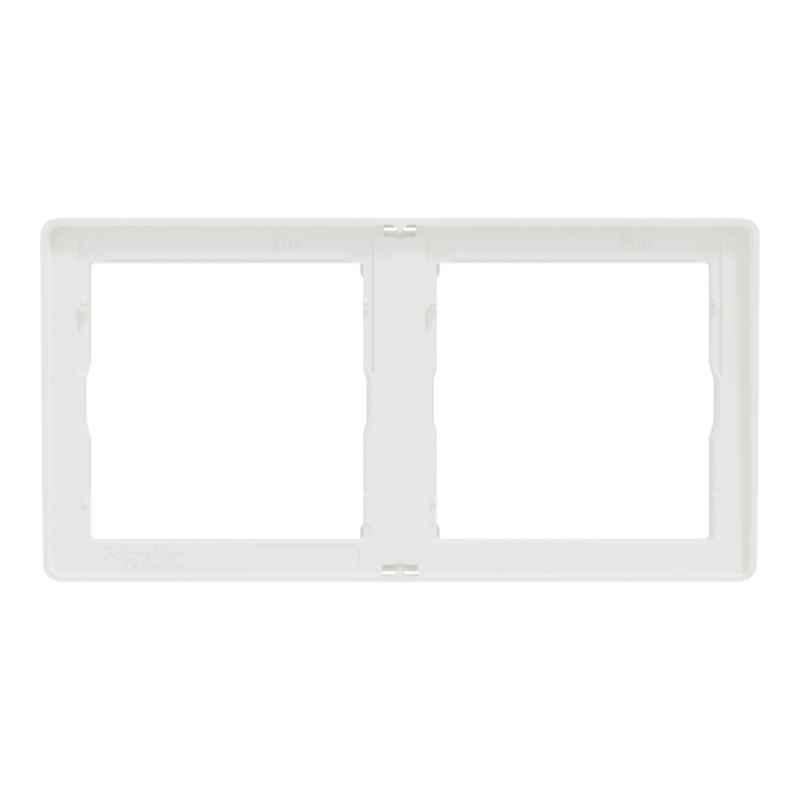 Schneider Electric Unica X 2 Gangs Painted White Matt Finish Cover Frame, NUX_21_PW