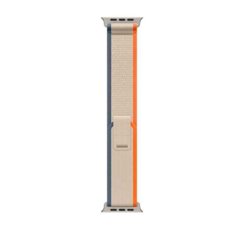 Apple MT5X3ZE/A 49mm Nylon Orange & Beige Trail Loop, Size: M/L