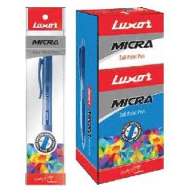 Luxor Micra Red Ball Point Pen, 1758 (Pack of 500)