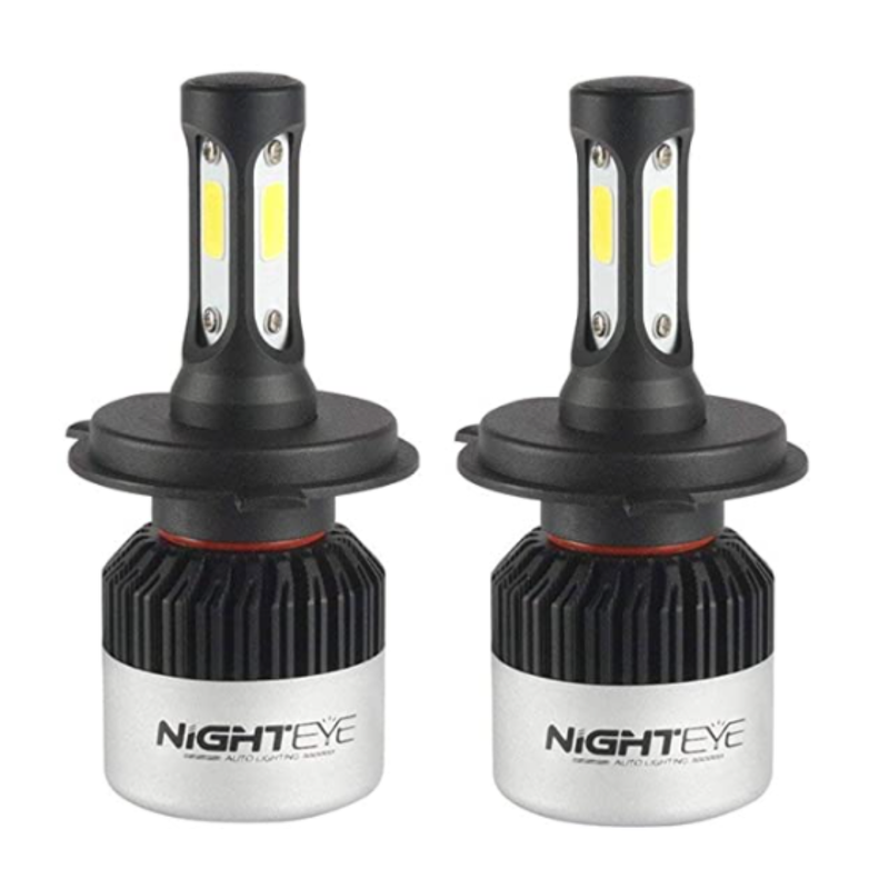 AllExtreme EXH4HL2 2 Pcs 36W 9000lm H4 LED Headlight Bulb Conversion Kit