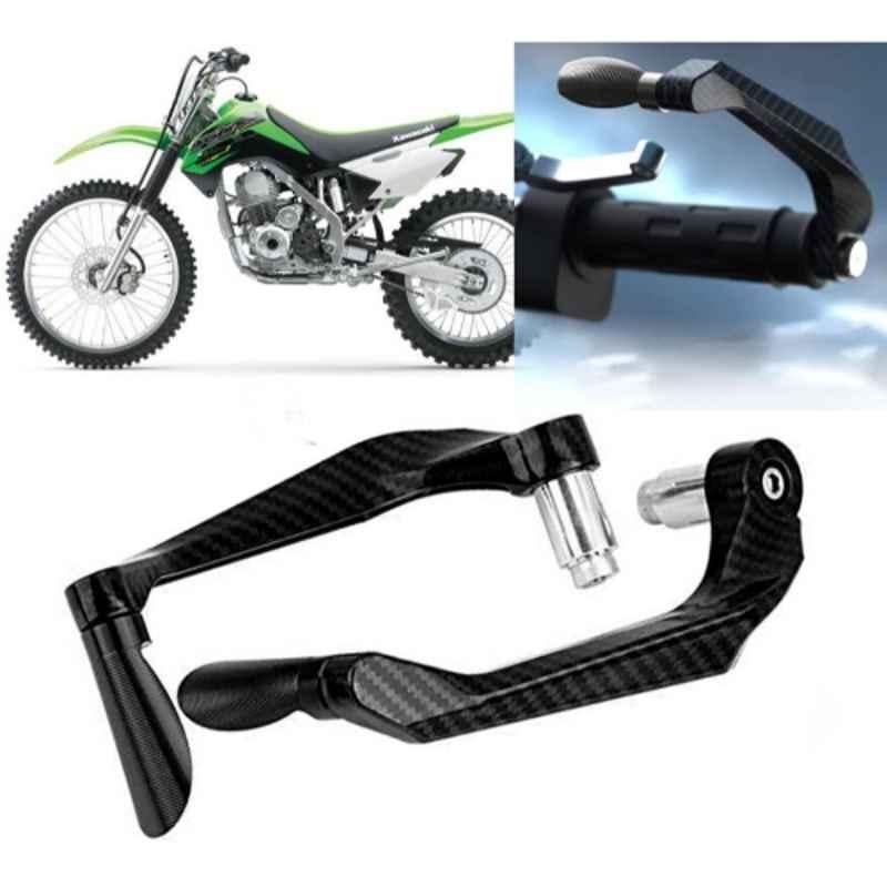 Auto Pearl 2 Pcs Aluminium Carbon Black Brake Clutch Lever Set for Kawasaki KLX 140