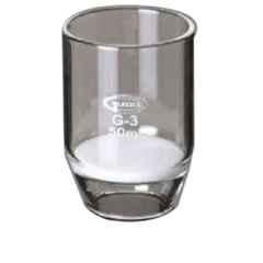 Glassco 30ml White Printing Boro 3.3 Glass Filter Crucible with Sintered Disc, 255.G05.04 (Pack of 10)