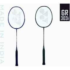 Yonex GR 303i 88g Standard Black & Blue Strung Badminton Racquet (Pack of 2)
