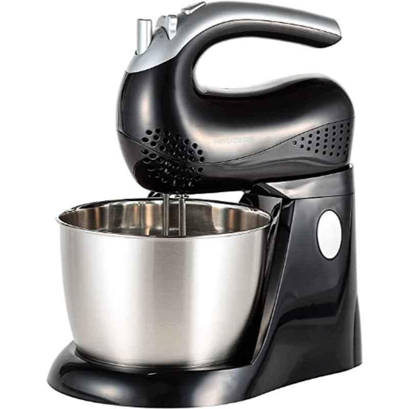 Frigidaire 250W Stainless Steel Black & Silver Hand Mixer with Bowl, FD5121