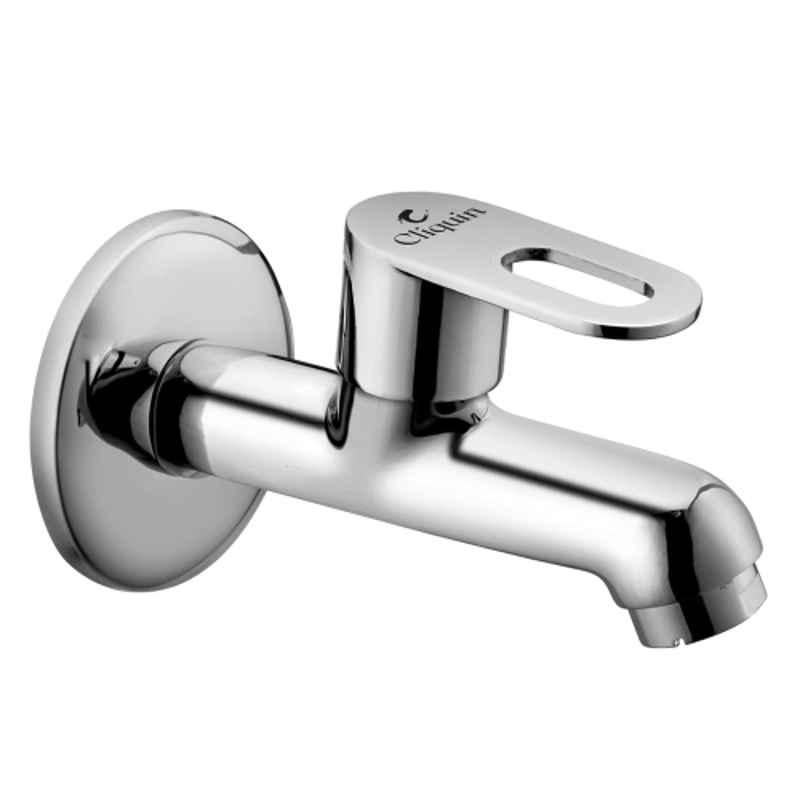 Cliquin Venna Brass Silver Chrome Finish Long Body Bathroom Tap