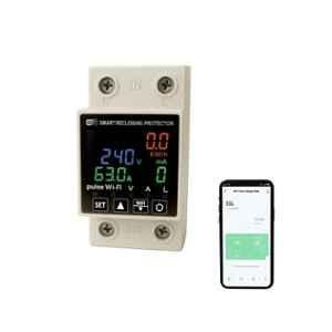 Yokins 63A Wi-Fi Digital Over & Under Voltage Current Protector with Energy Meter & Remote Monitoring, YD-WiVA