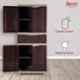 Supreme Fusion-2 MDR 1 Plastic Globus Brown Multipurpose Cupboard with 1 Sliding Drawer Storage, Fusion02MDR1-GB