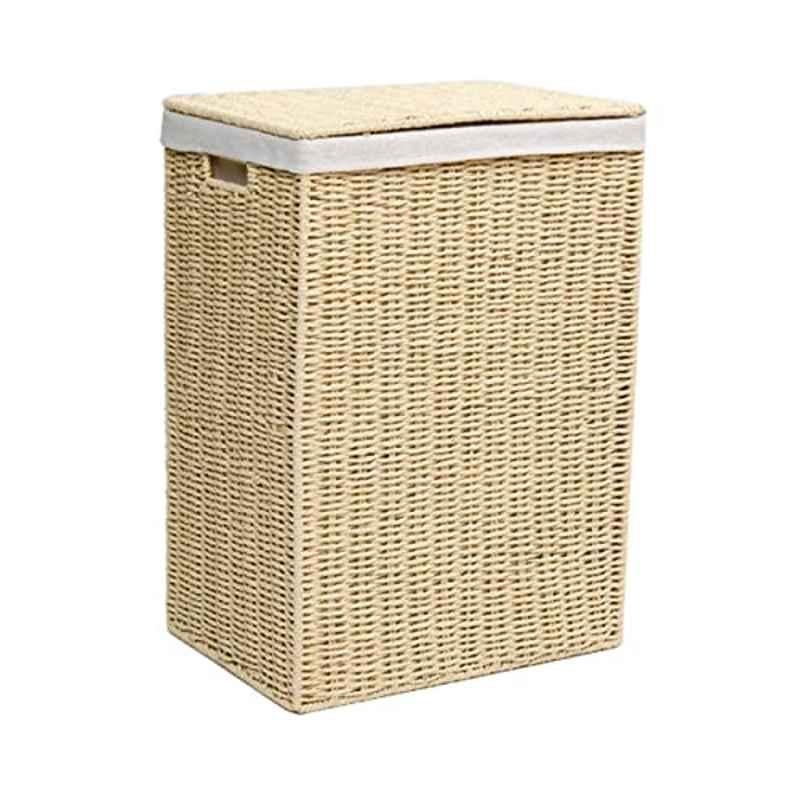 Homesmiths 40x30x55cm Natural Laundry Hamper with Liner, TG-006-NTR, Size: Large