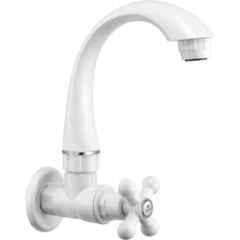 Sparsh Pearl AF-415 15lpm ABS White Sink ock ross Handle for Bathroom & Kitchen