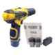 Cheston 10mm Dual Speed Cordless Drill Screwdriver Kit with 2 Batteries