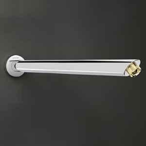 Plantex 12 inch Round Cross Shower Arm for Overhead Shower/Stainless Steel Shower Pipe/Wall Mount Bathroom Fitting with 1/2 inch Thread (Chrome)