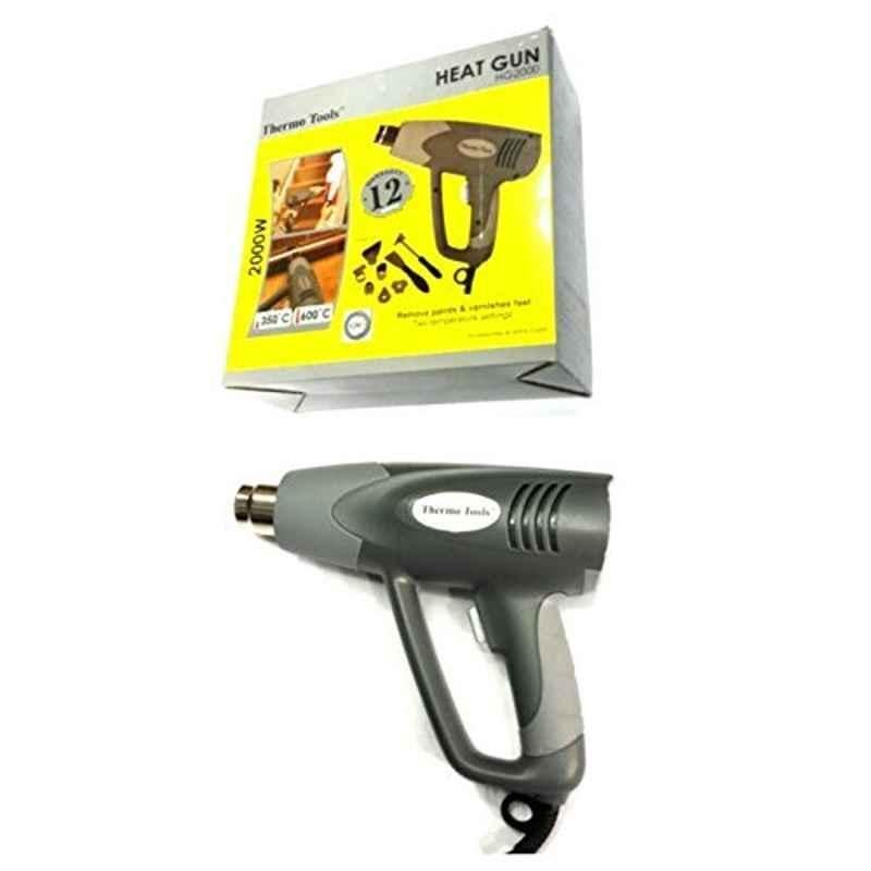 Krost Hg2000 Plastic Heavy Duty Thermo 2000 Watt Heat Gun, Grey