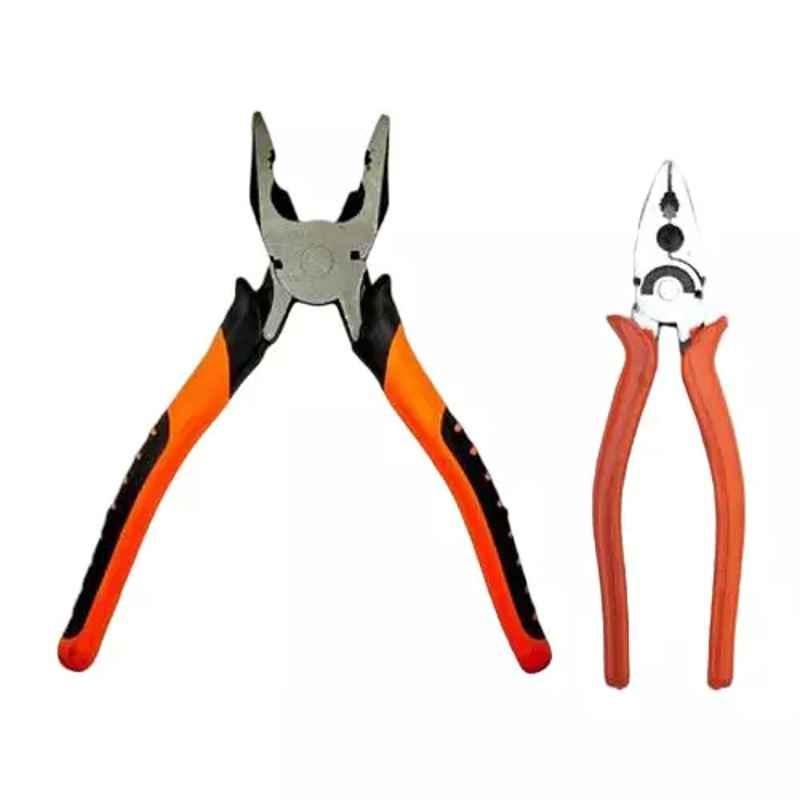 Sky Blue 2 Pcs 7.8 inch Lineman Plier Combo, SBE_PLIER_COMBOS_COMBO_394