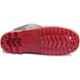 Hillson 12 Inch Welsafe Plain Toe Black & Red Work Gumboots, Size: 7