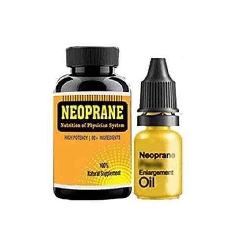 Zemaica Healthcare 2+1 Neoprane Male Enlargement Herbal Oil & 60 Pcs Capsules (Pack of 4)