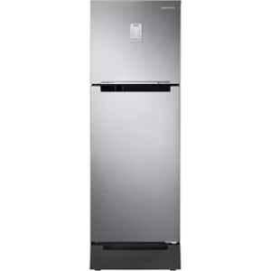 Samsung 236 Litre 2 Star Stainless Steel Elegant Inox Frost Free Double Door Refrigerator with Base Drawer, RT28C3832S8/HL