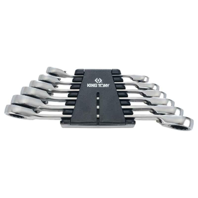 6PC.REVERSIBLE DOUBLE-END SPEED WRENCH(W/ WRENCH RACK)