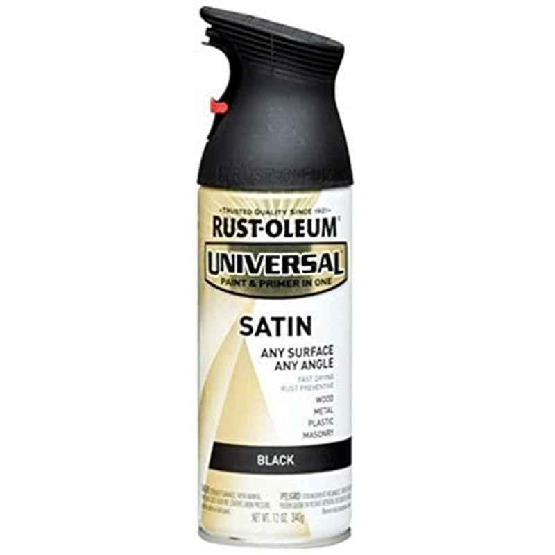 Rust-Oleum Universal 12oz Satin Black Spray Paint, 245197