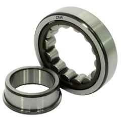 CNA NJ 2205 Chrome Steel Single Row Cylindrical Roller Bearing, 25x52x18mm (Pack of 2)
