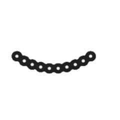 Surgiwear 40mm Curved Plate, CF7-40