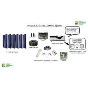 Solar Universe India 1500VA Solar Inverter & 4 Pcs 410W Monocrystalline Solar Panel Combo (Pack of 2)