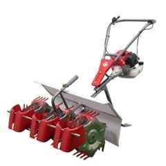 Really 2HP 43cc 800mm 2 Stroke 3-Row Paddy Weeder Machine with Trolley for Rice Field Weeding & Agricultural Farming, RAPL-PW-3R