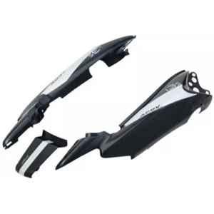 Ultra Tail Panel For Splendor Ismart Black Silver