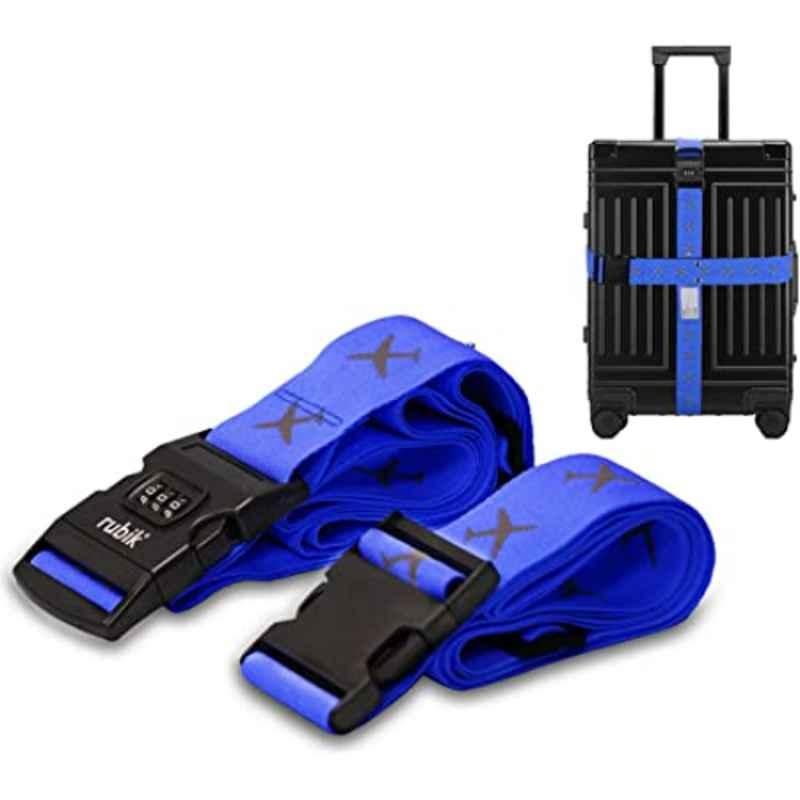 Rubik RBLSBA2 78 inch Blue Luggage Straps (Pack of 2)