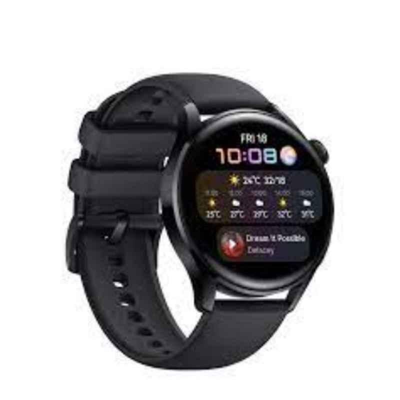 Huawei Watch 3 1.43 inch Black Fitness Tracker Smart Watch, HUW-WATCH3-GBLK