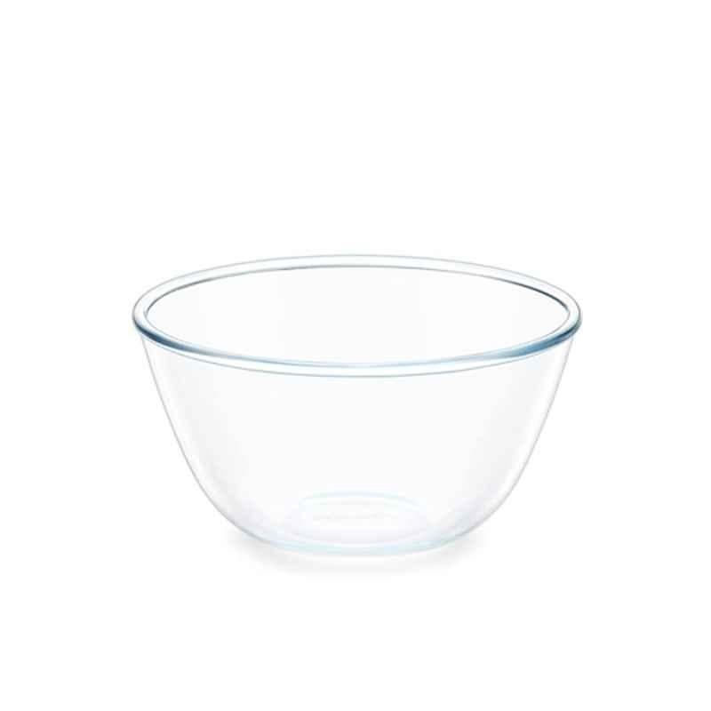 Borosil 1.3L Glass Transparent Mixing & Serving Bowl, IH22MB04213