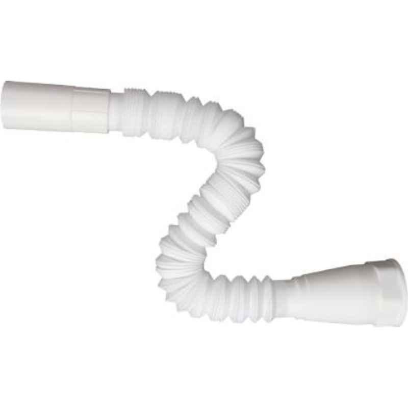 Renvox 0.3m Flexible PVC Long Socket Waste Drain Pipe for Wash Basin & Kitchen Sink