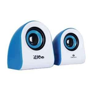 Zebronics Zeb-Igloo 2x2.5W Blue Wired 2.0 Multimedia Speaker