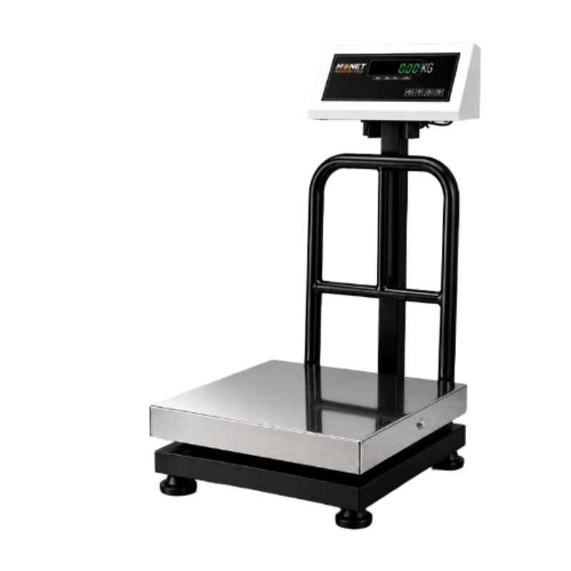 Monet 16x16 inch 250kg Stainless Steel Platform Weighing Scale with Dual Display & 2 Days Battery Backup