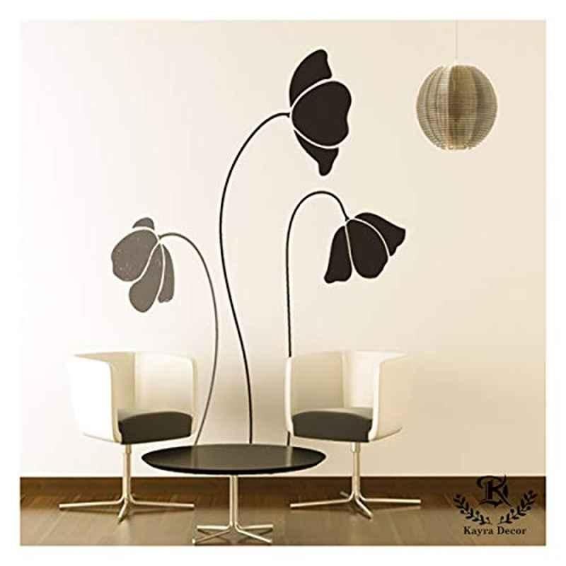Kayra Decor 62x60 inch PVC Snowdrop Flower Stencil, KHSNT235