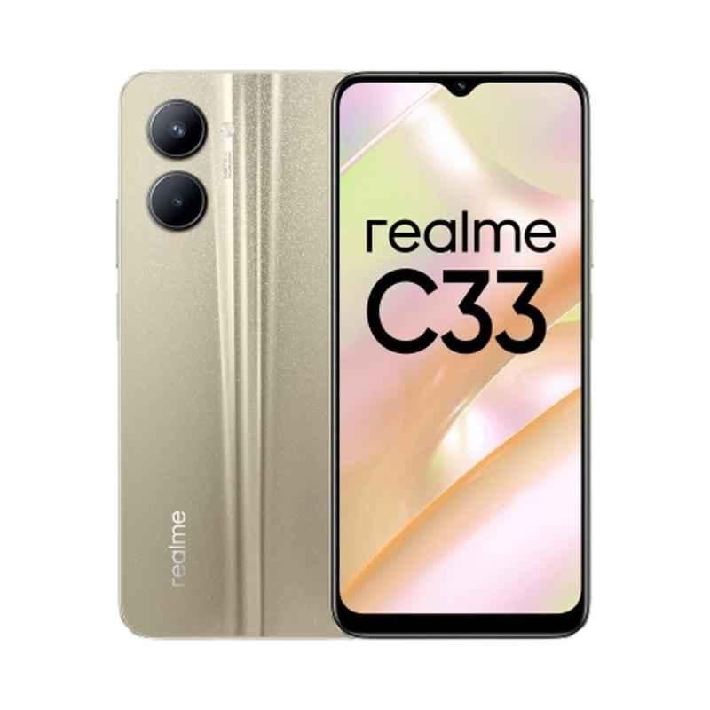 Realme C33 6.5 inch 4GB/64GB Storage Sandy Gold Smartphone