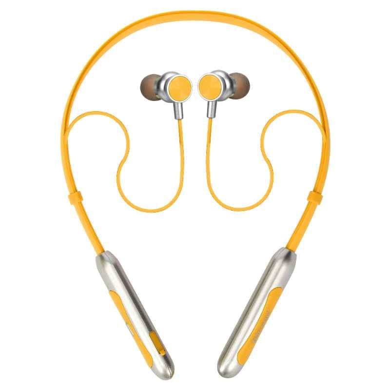 Buy Hitage Fluorescent Yellow Bluetooth Neckband Earphone with