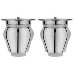 Plantex Heavy Duty Round 3 inch Spare Sofa Legs for Bed Furniture/Sofa Legs for Furniture Fitting/Table Legs/Sofa Leg Set of 2 Pcs Chrome Finish