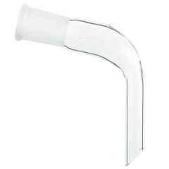 ABGIL B-34 Borosilicate 3.3 Glass Glossy Smooth Finish Receiver Plain Bend Short Delivery Adapter, ABG261